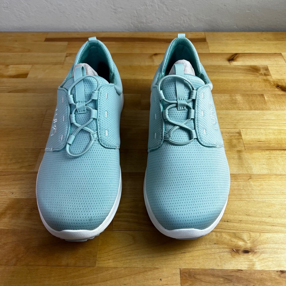 Ryka Sneakers Renew Slip On Seafoam Green Shoes Comfort Bungee Laces Size 8 M - Picture 3 of 12